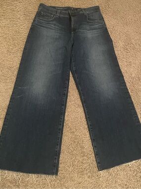 Ag Adriano Goldschmied Wide-Leg Jeans in Dark Indigo